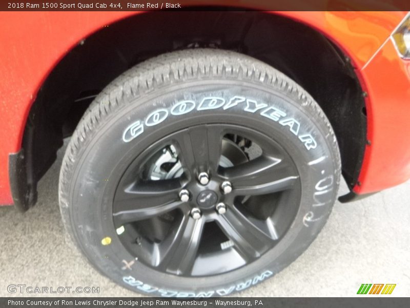 Flame Red / Black 2018 Ram 1500 Sport Quad Cab 4x4