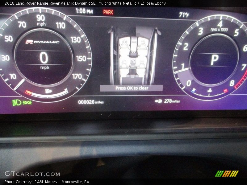 Yulong White Metallic / Eclipse/Ebony 2018 Land Rover Range Rover Velar R Dynamic SE
