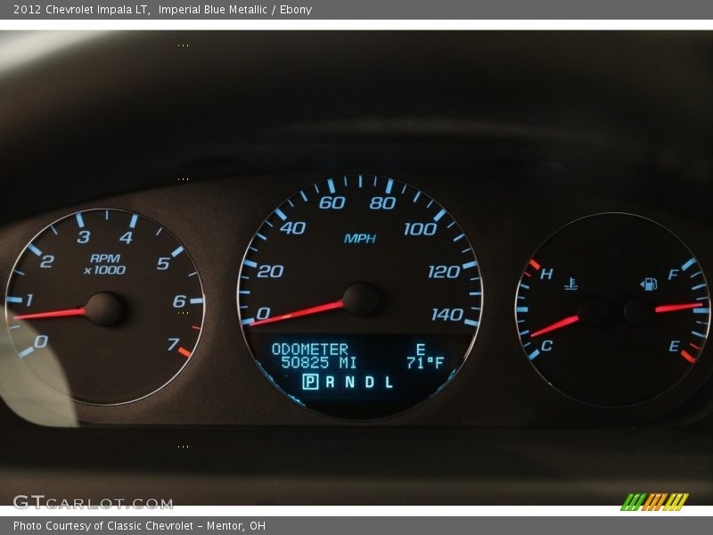 Imperial Blue Metallic / Ebony 2012 Chevrolet Impala LT