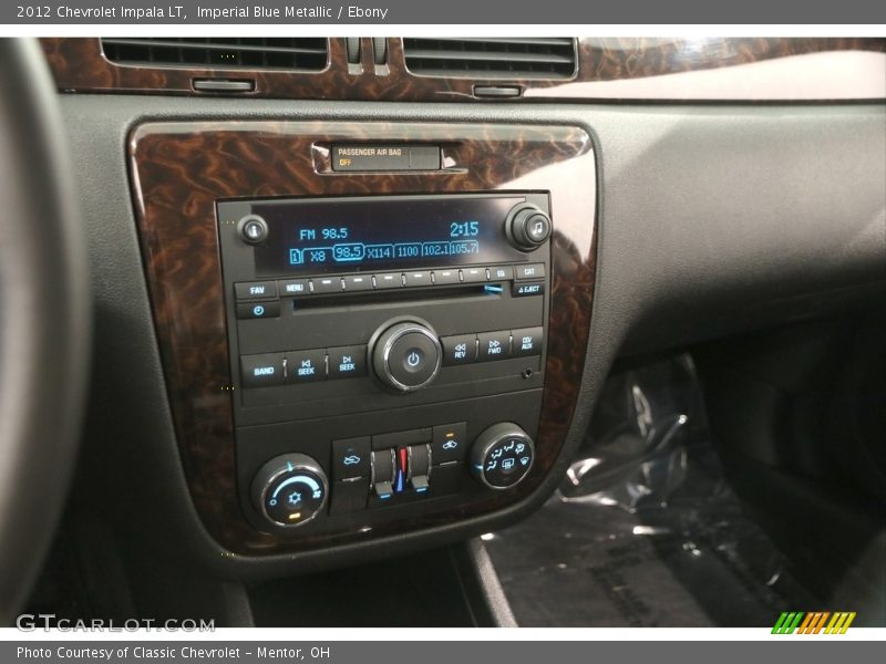 Imperial Blue Metallic / Ebony 2012 Chevrolet Impala LT