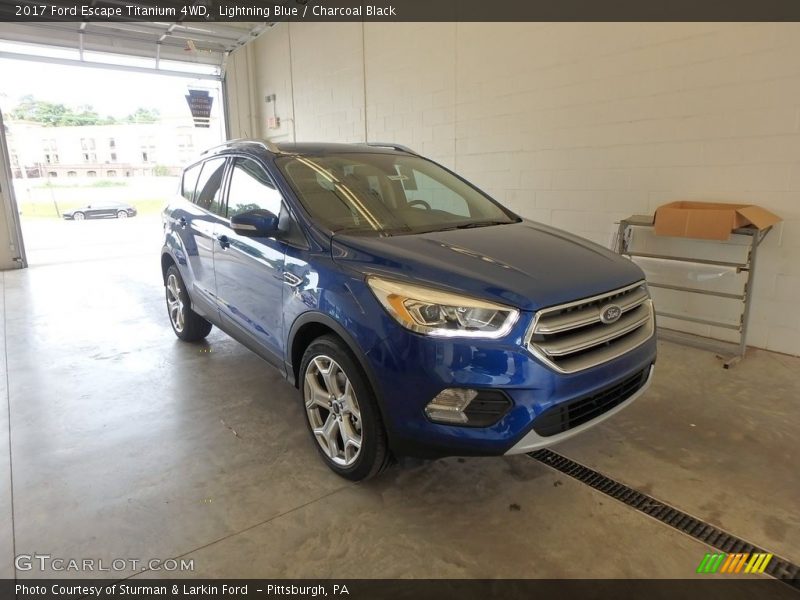 Lightning Blue / Charcoal Black 2017 Ford Escape Titanium 4WD