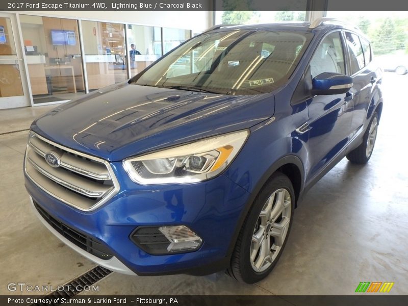 Lightning Blue / Charcoal Black 2017 Ford Escape Titanium 4WD