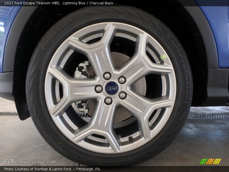 Lightning Blue / Charcoal Black 2017 Ford Escape Titanium 4WD