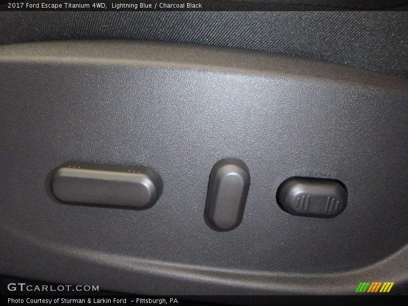 Lightning Blue / Charcoal Black 2017 Ford Escape Titanium 4WD