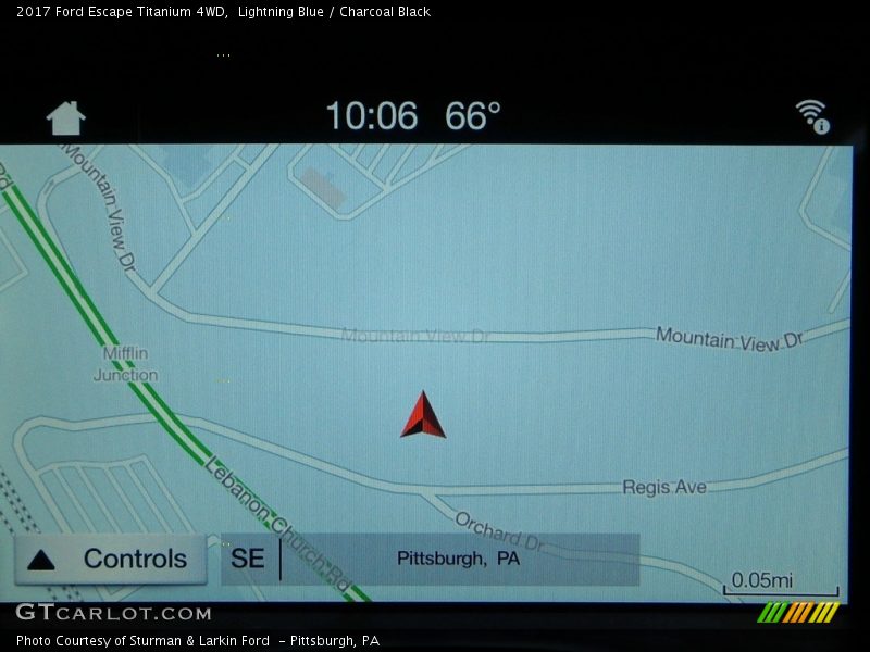 Lightning Blue / Charcoal Black 2017 Ford Escape Titanium 4WD