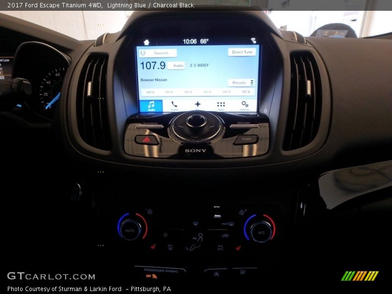 Lightning Blue / Charcoal Black 2017 Ford Escape Titanium 4WD