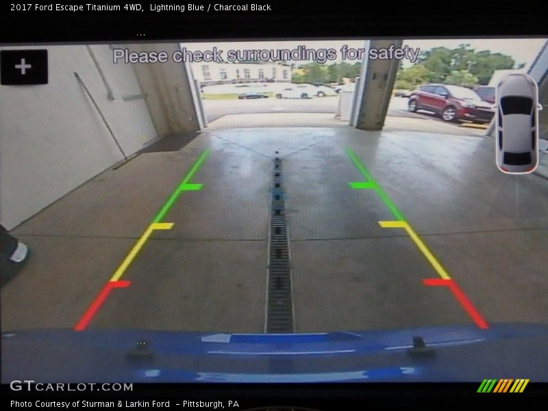 Lightning Blue / Charcoal Black 2017 Ford Escape Titanium 4WD