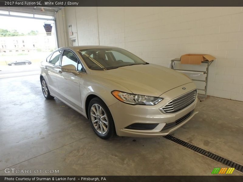 White Gold / Ebony 2017 Ford Fusion SE