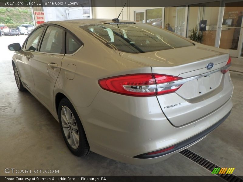 White Gold / Ebony 2017 Ford Fusion SE