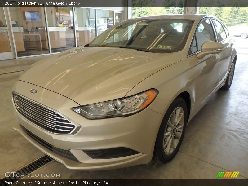 White Gold / Ebony 2017 Ford Fusion SE