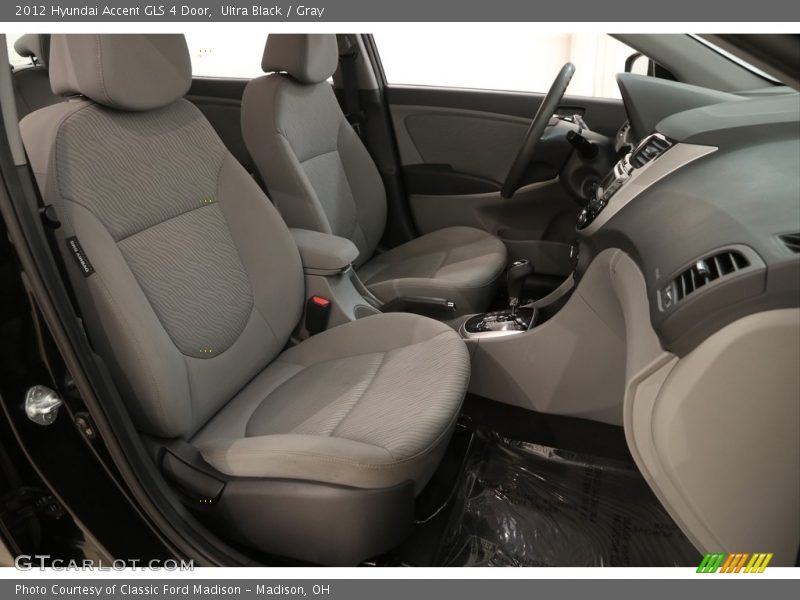 Ultra Black / Gray 2012 Hyundai Accent GLS 4 Door