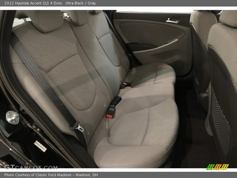 Ultra Black / Gray 2012 Hyundai Accent GLS 4 Door