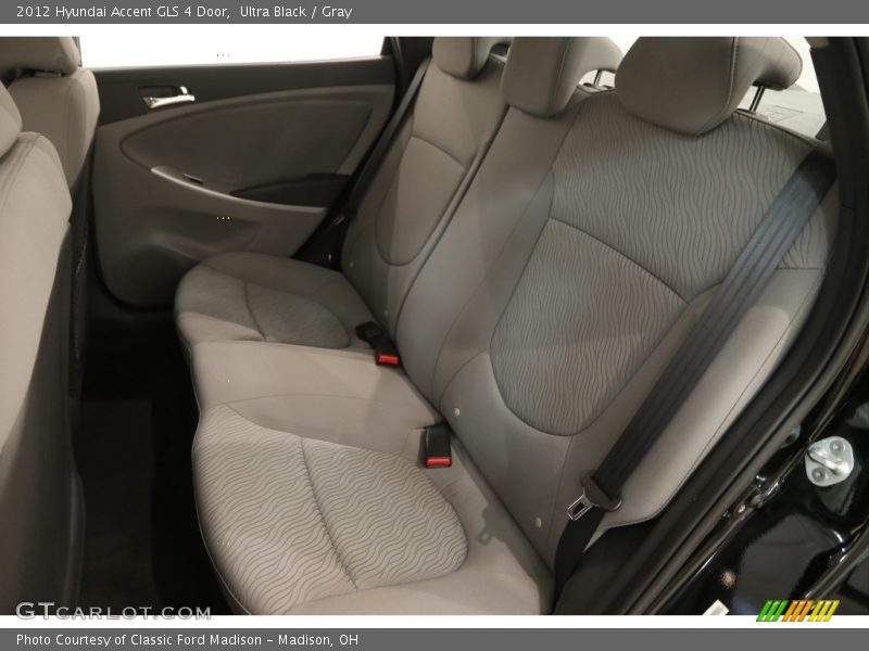 Ultra Black / Gray 2012 Hyundai Accent GLS 4 Door