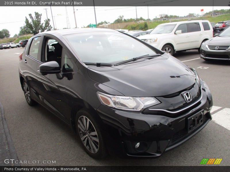 Crystal Black Pearl / Black 2015 Honda Fit EX
