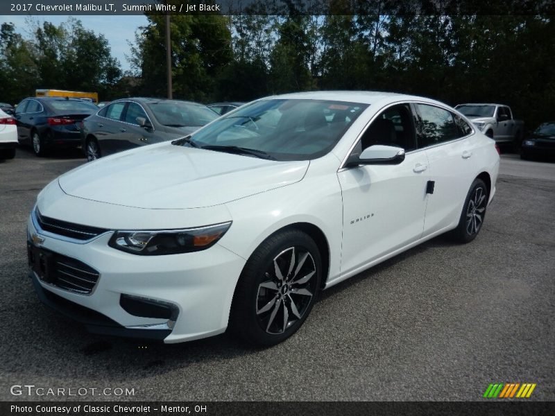 Summit White / Jet Black 2017 Chevrolet Malibu LT