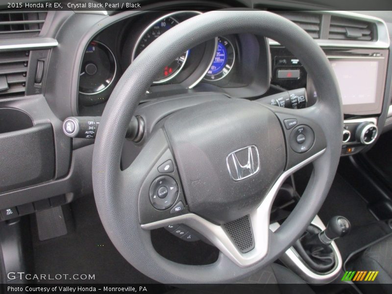 Crystal Black Pearl / Black 2015 Honda Fit EX