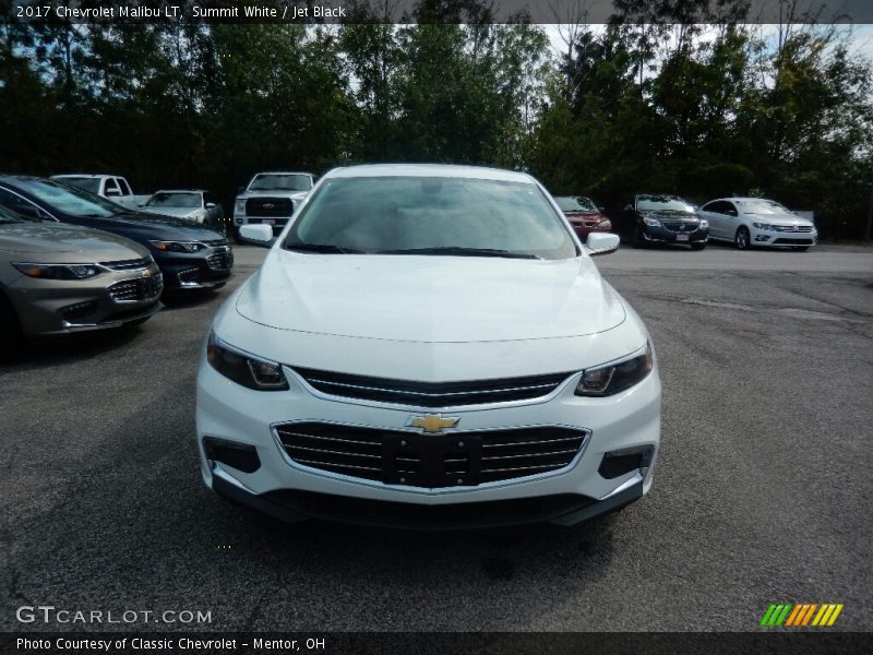 Summit White / Jet Black 2017 Chevrolet Malibu LT
