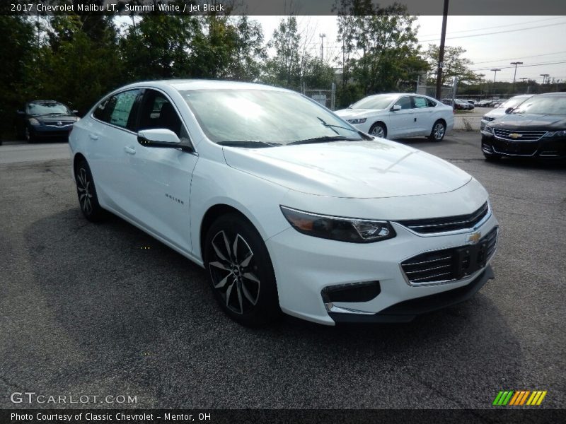 Summit White / Jet Black 2017 Chevrolet Malibu LT