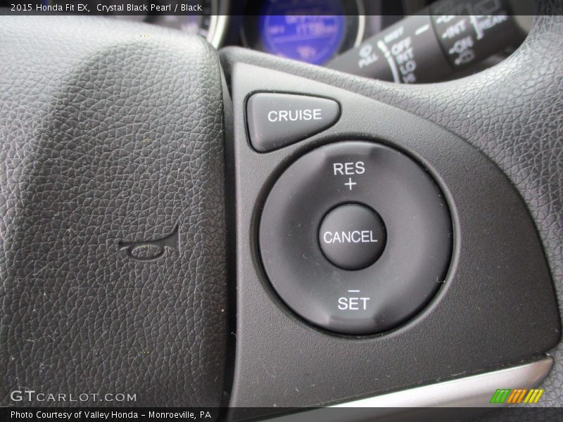 Crystal Black Pearl / Black 2015 Honda Fit EX