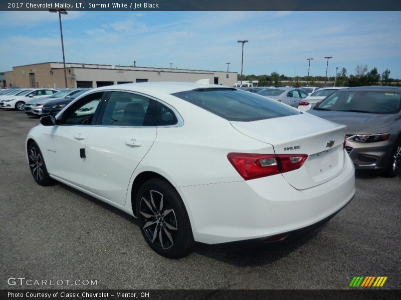 Summit White / Jet Black 2017 Chevrolet Malibu LT