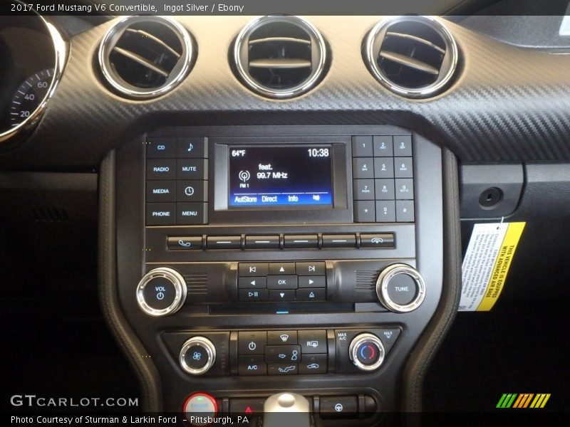 Ingot Silver / Ebony 2017 Ford Mustang V6 Convertible