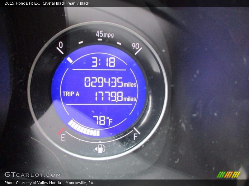 Crystal Black Pearl / Black 2015 Honda Fit EX