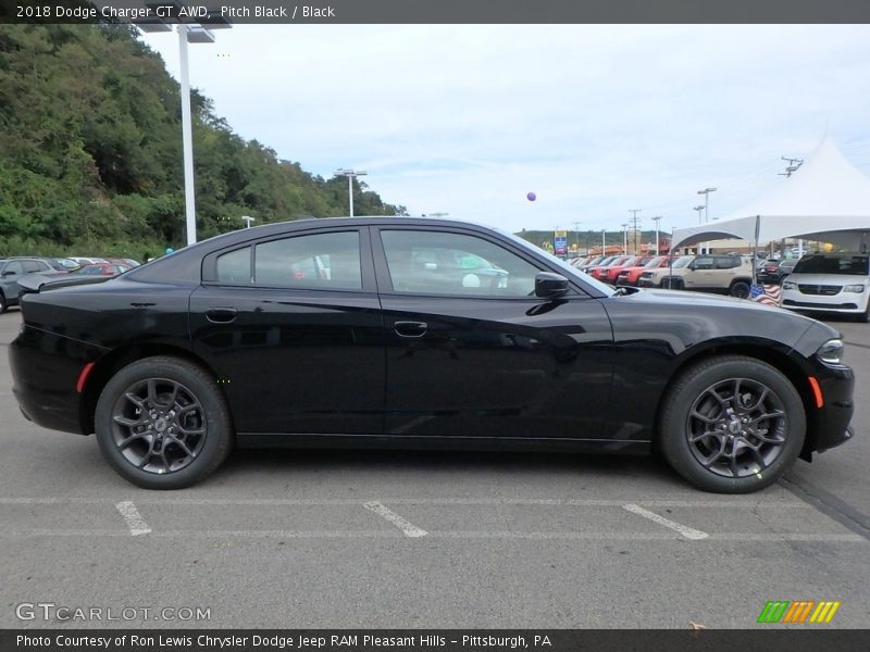 Pitch Black / Black 2018 Dodge Charger GT AWD