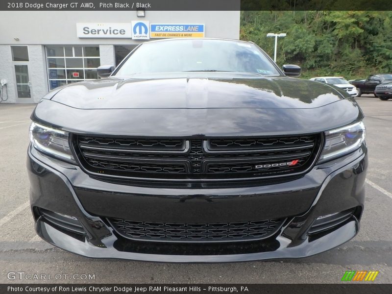 Pitch Black / Black 2018 Dodge Charger GT AWD