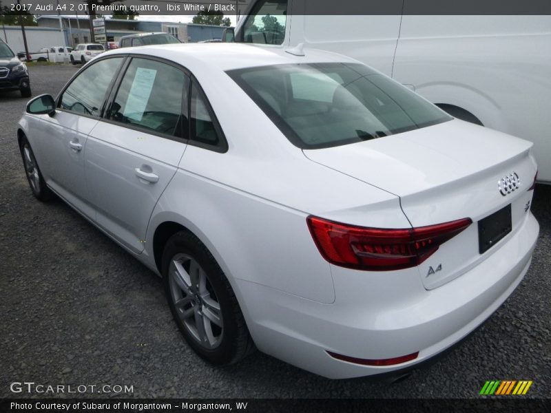 Ibis White / Black 2017 Audi A4 2.0T Premium quattro