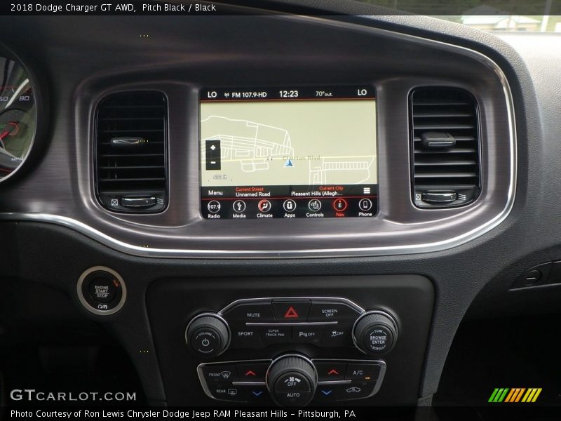 Pitch Black / Black 2018 Dodge Charger GT AWD