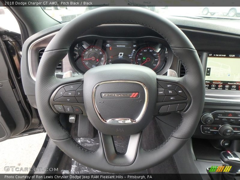 Pitch Black / Black 2018 Dodge Charger GT AWD