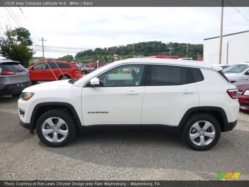 White / Black 2018 Jeep Compass Latitude 4x4