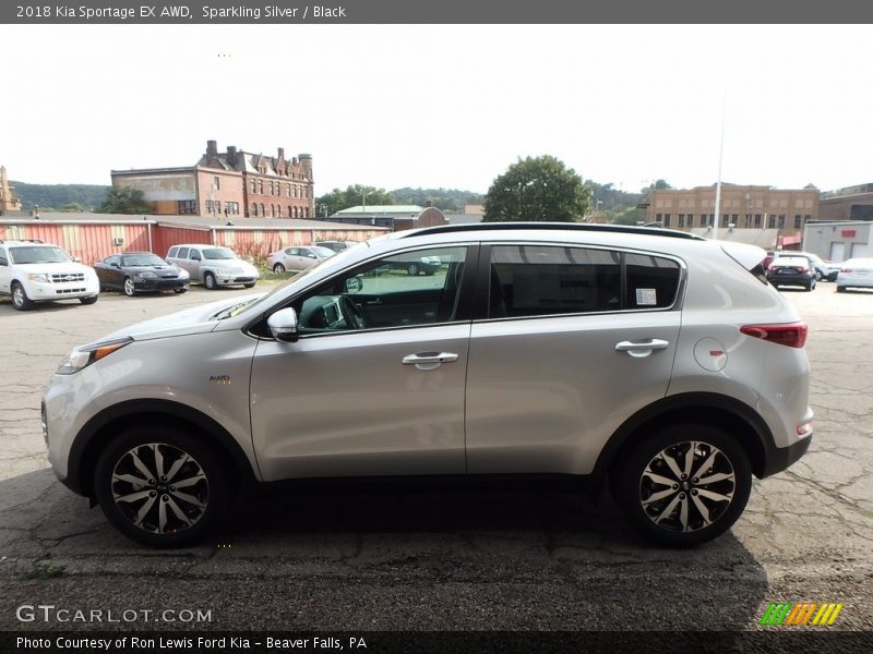 Sparkling Silver / Black 2018 Kia Sportage EX AWD