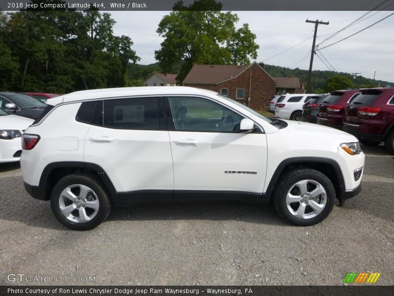 White / Black 2018 Jeep Compass Latitude 4x4