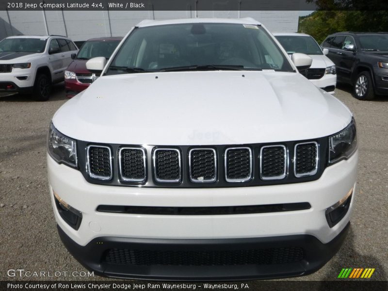 White / Black 2018 Jeep Compass Latitude 4x4