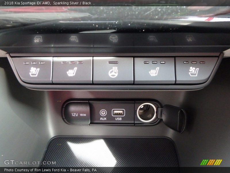 Sparkling Silver / Black 2018 Kia Sportage EX AWD