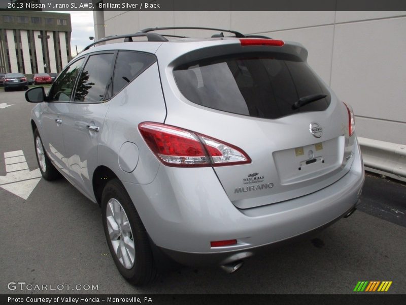 Brilliant Silver / Black 2013 Nissan Murano SL AWD