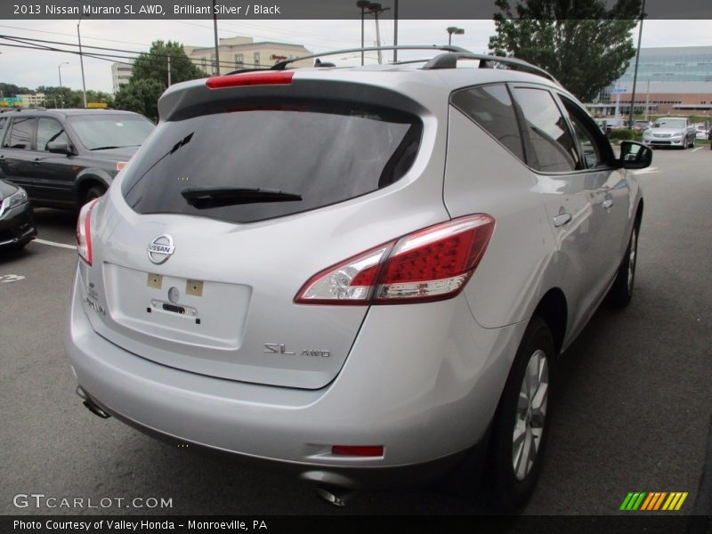 Brilliant Silver / Black 2013 Nissan Murano SL AWD