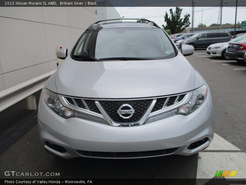 Brilliant Silver / Black 2013 Nissan Murano SL AWD