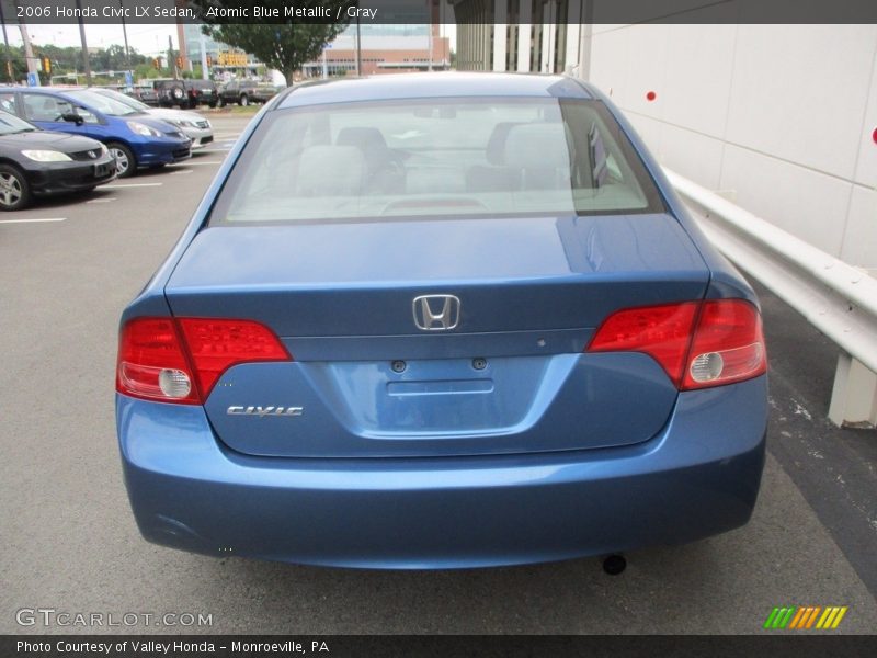 Atomic Blue Metallic / Gray 2006 Honda Civic LX Sedan