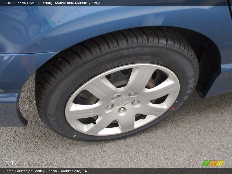 Atomic Blue Metallic / Gray 2006 Honda Civic LX Sedan