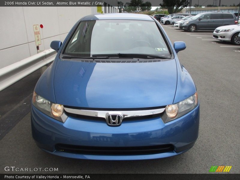 Atomic Blue Metallic / Gray 2006 Honda Civic LX Sedan