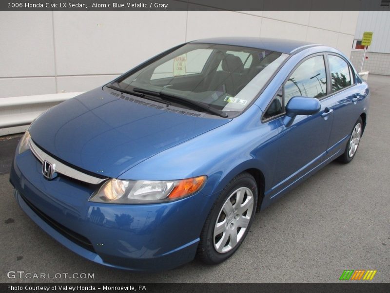Atomic Blue Metallic / Gray 2006 Honda Civic LX Sedan