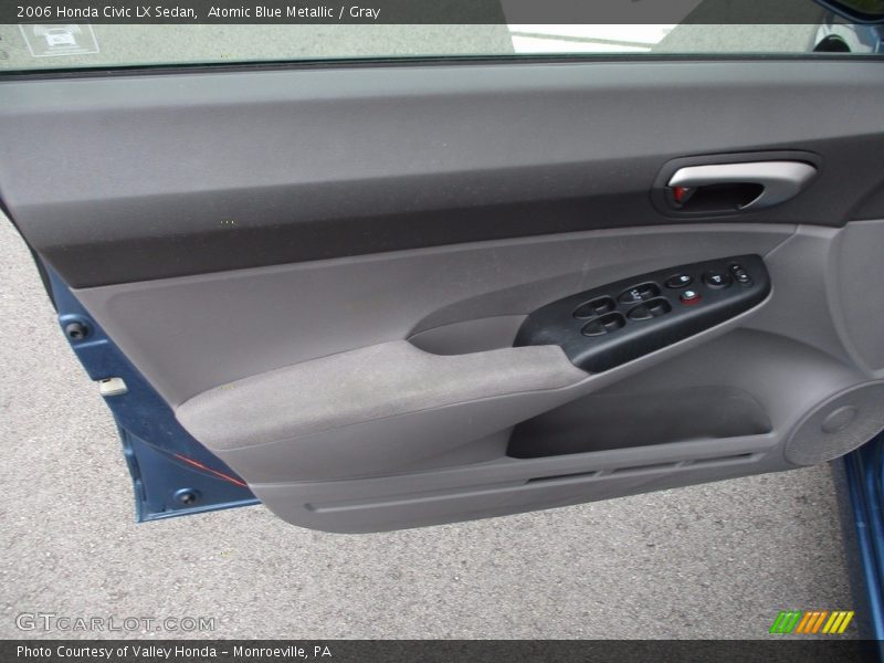 Atomic Blue Metallic / Gray 2006 Honda Civic LX Sedan