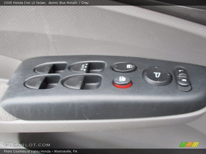 Atomic Blue Metallic / Gray 2006 Honda Civic LX Sedan