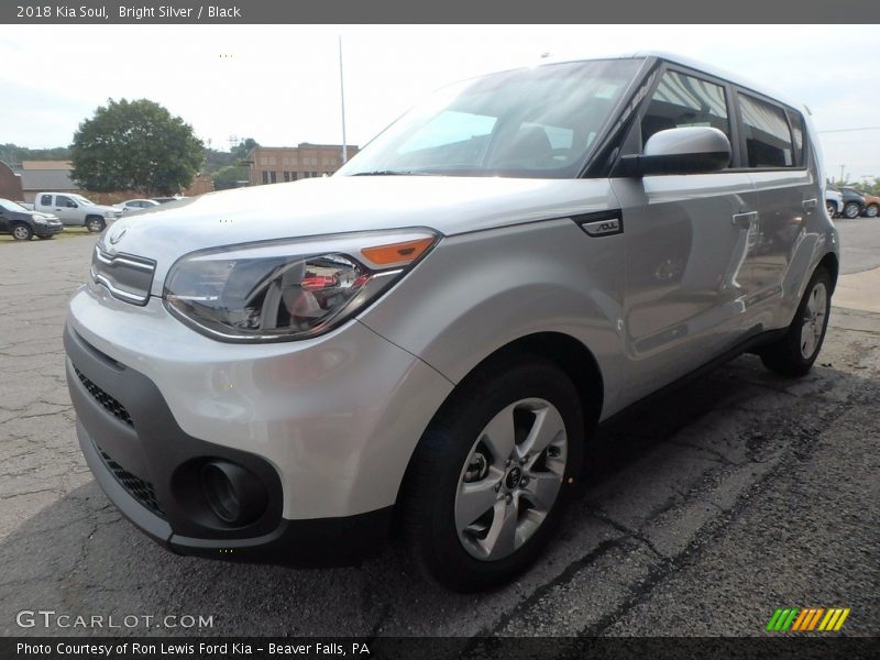 Bright Silver / Black 2018 Kia Soul