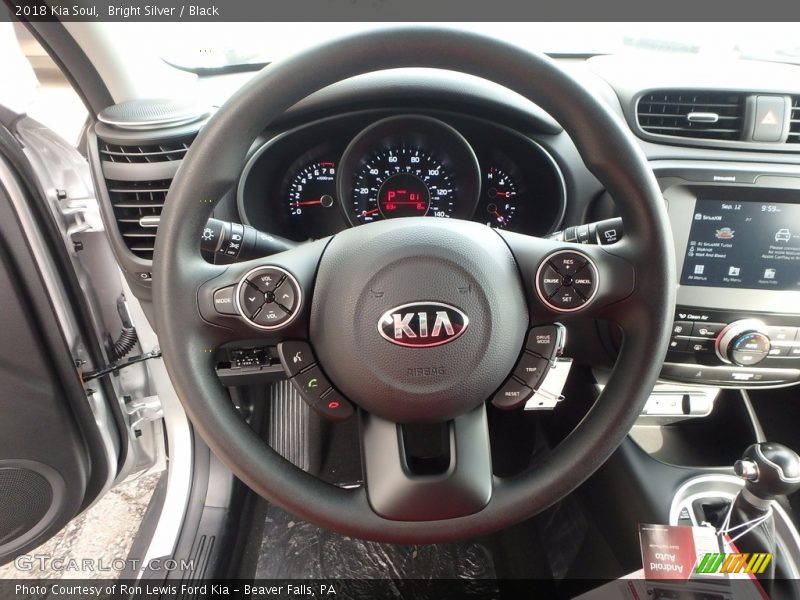 Bright Silver / Black 2018 Kia Soul