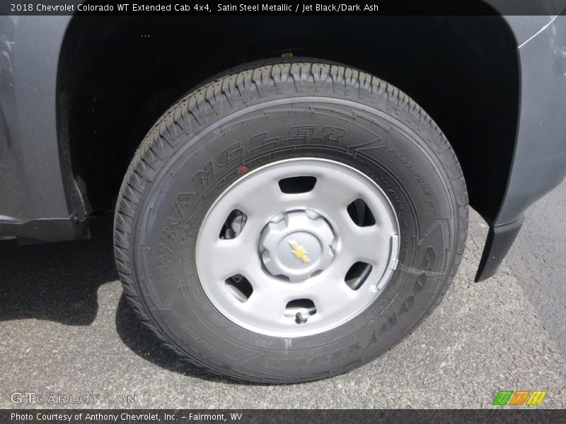 Satin Steel Metallic / Jet Black/Dark Ash 2018 Chevrolet Colorado WT Extended Cab 4x4