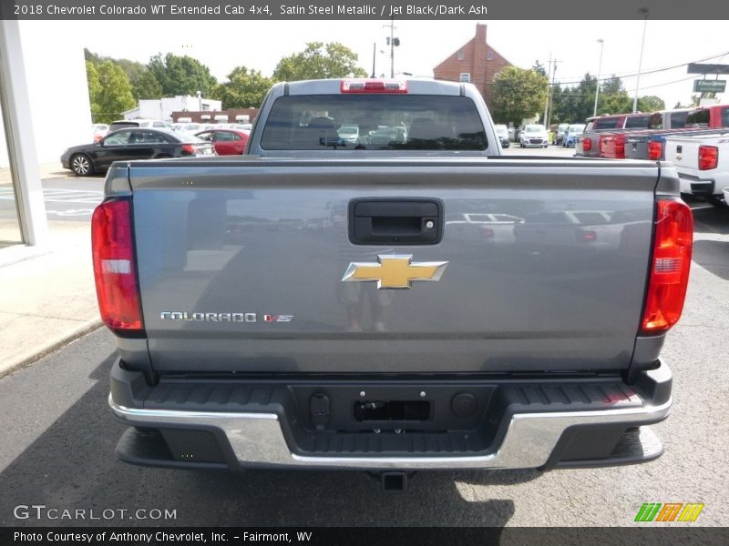 Satin Steel Metallic / Jet Black/Dark Ash 2018 Chevrolet Colorado WT Extended Cab 4x4