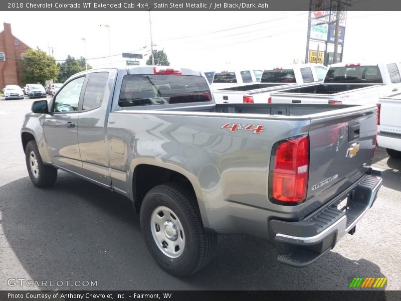 Satin Steel Metallic / Jet Black/Dark Ash 2018 Chevrolet Colorado WT Extended Cab 4x4